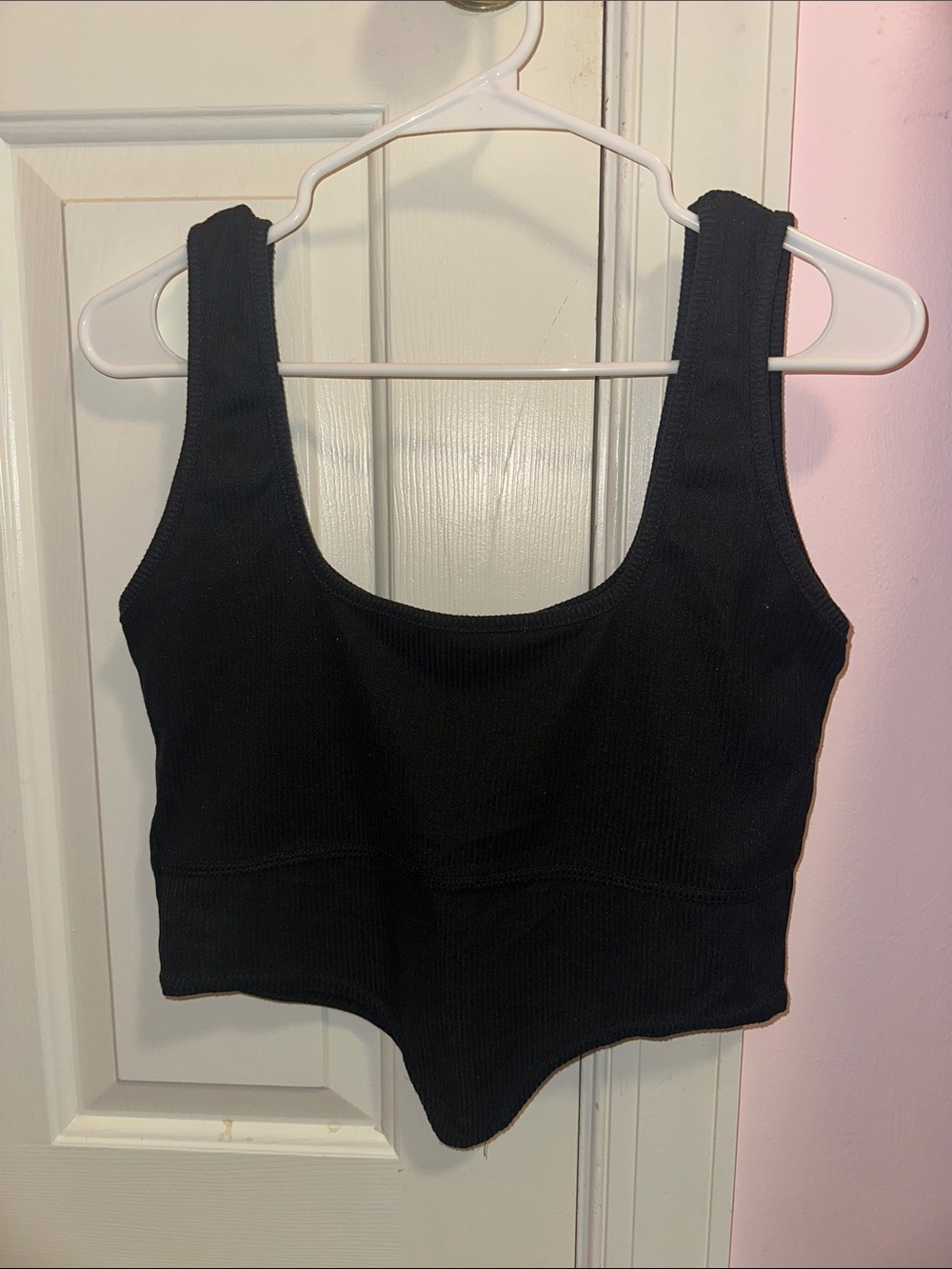 PrettyLittleThing ribbed cropped tank top